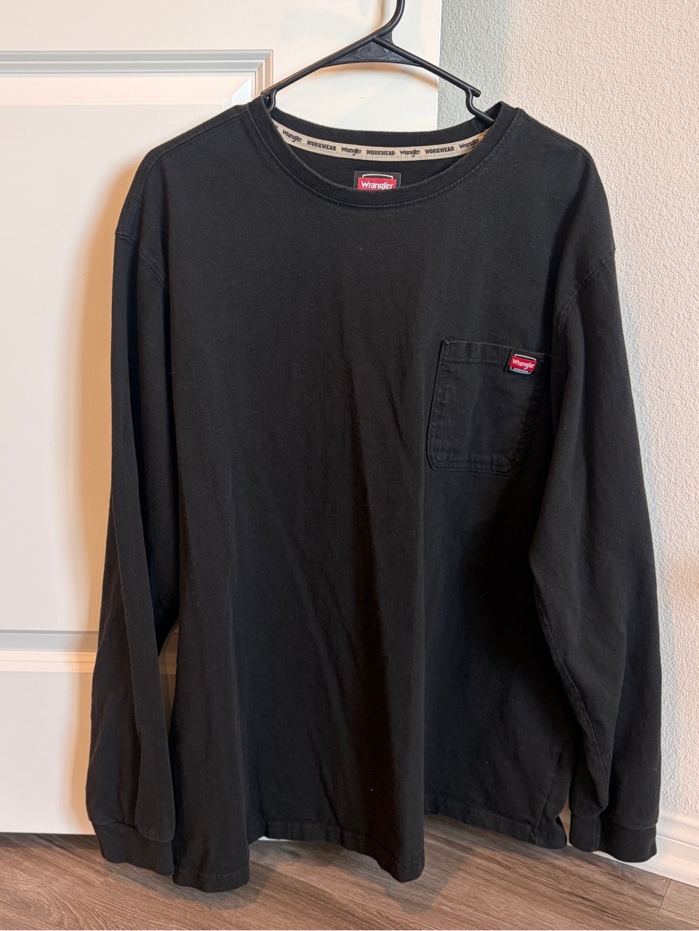 Wrangler Workwear black long sleeve shirt